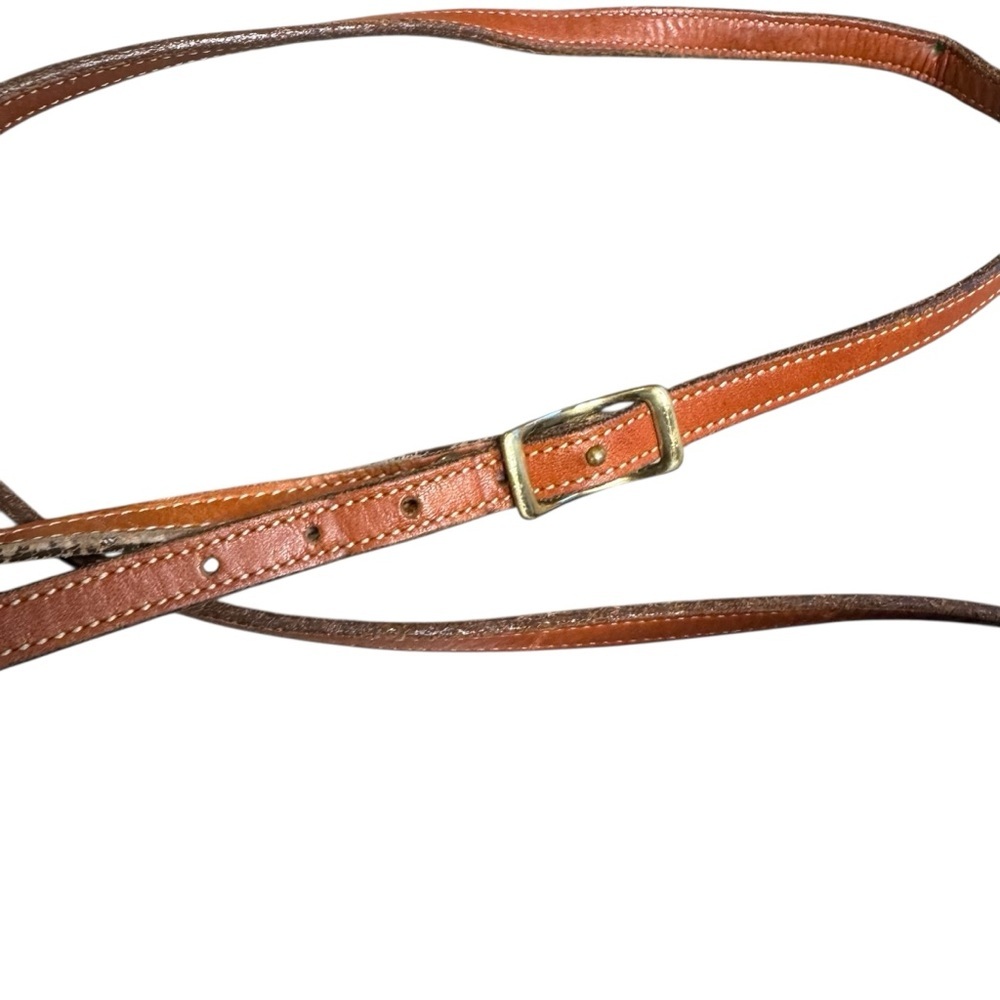 RARE Dooney & Bourke Vintage Mini Explorer Camera Bag Pebbled Leather Taupe VTG - Picture 5 of 12